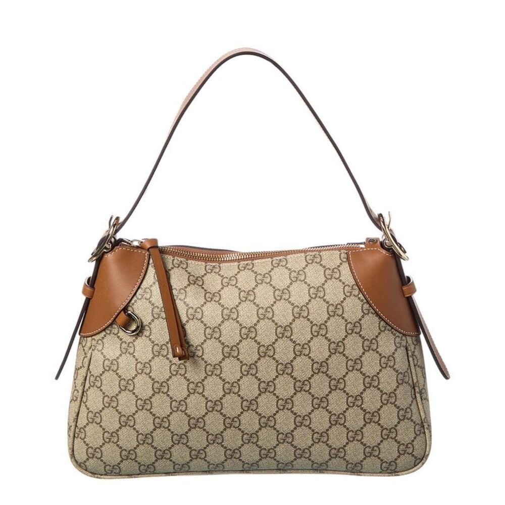 Gucci Gg Emblem Medium Shoulder Bag, Brown